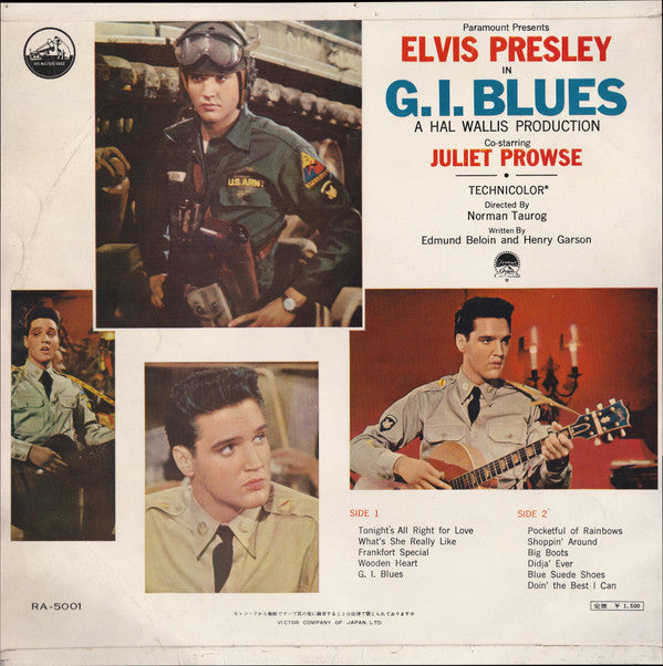 Elvis Presley - G. I. Blues (Vinyl, LP, Album, Mono) Very Good (VG) / Very Good (VG)
