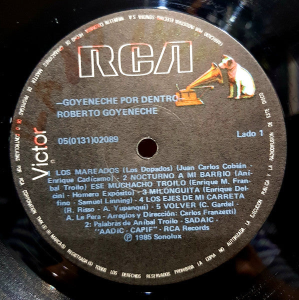Roberto Goyeneche - El Polaco Por Dentro (Vinyl, LP, Album) Very Good (VG) / Very Good Plus (VG+)