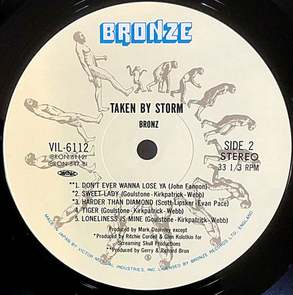 Bronz - Taken By Storm (Vinyl, LP, Album, Stereo) Near Mint (NM or M-) / Very Good Plus (VG+)