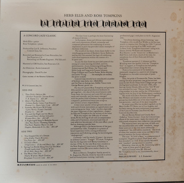 Herb Ellis - A Pair To Draw To (Vinyl, LP, Album) Near Mint (NM or M-) / Very Good Plus (VG+)