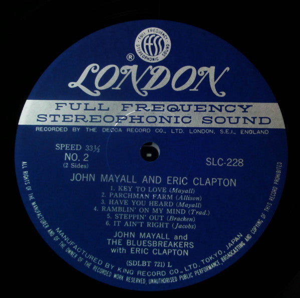 John Mayall - Blues Breakers (Vinyl, LP, Album, Reissue, Stereo) Very Good Plus (VG+) / Very Good Plus (VG+)
