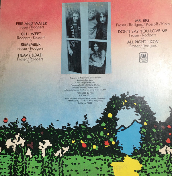 Free - Fire And Water (Vinyl, LP, Album, Repress) Very Good Plus (VG+) / Very Good (VG)