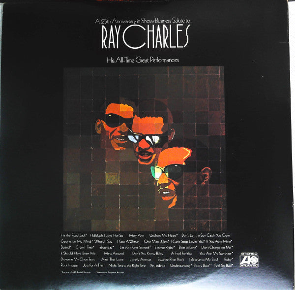Ray Charles - A 25th Anniversary In Show Business Salute To Ray Charles (2xVinyl, LP, Compilation) Very Good Plus (VG+) / Very Good Plus (VG+)