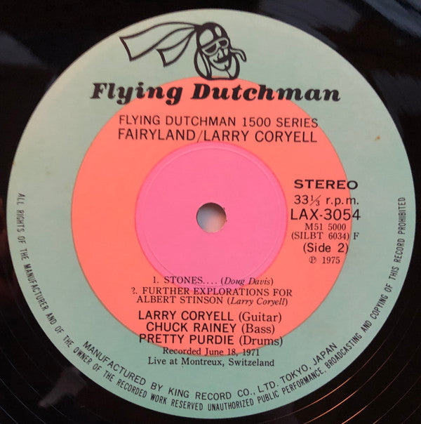 Larry Coryell - Fairyland (Vinyl, LP, Album, Stereo) Very Good Plus (VG+) / Very Good Plus (VG+)