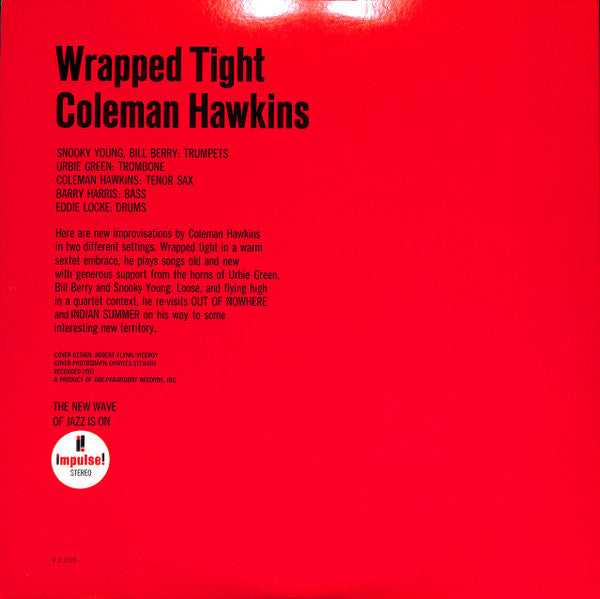 Coleman Hawkins - Wrapped Tight (Vinyl, LP, Album, Reissue, Stereo) Very Good (VG) / Good Plus (G+)