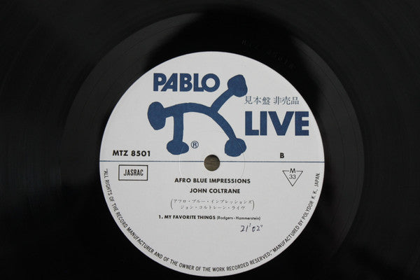 John Coltrane - Afro Blue Impressions (2xVinyl, LP, Album, Promo, Mono) Near Mint (NM or M-) / Very Good (VG)