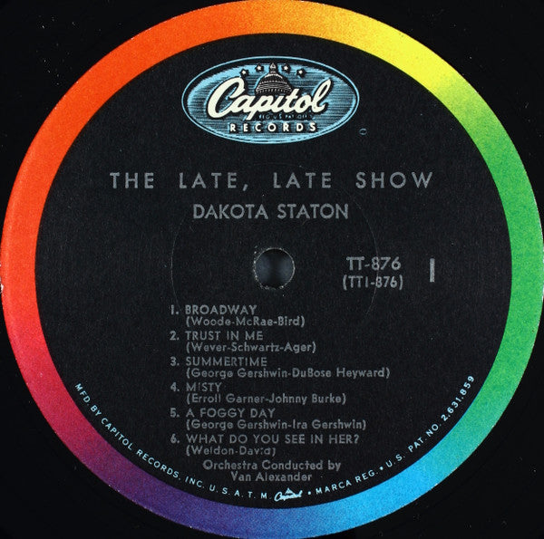 Dakota Staton - The Late, Late Show (Vinyl, LP, Album, Reissue, Mono) Very Good Plus (VG+) / Very Good (VG)