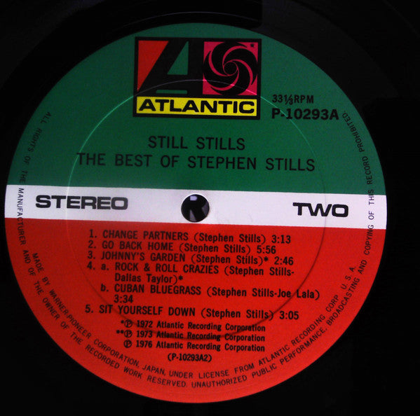 Stephen Stills - Still Stills: The Best Of Stephen Stills (Vinyl, LP, Compilation) Very Good (VG) / Very Good (VG)