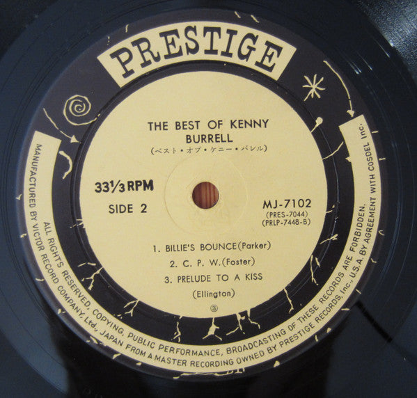 Kenny Burrell - The Best Of Kenny Burrell (Vinyl, LP, Compilation, Mono) Very Good Plus (VG+) / Good Plus (G+)