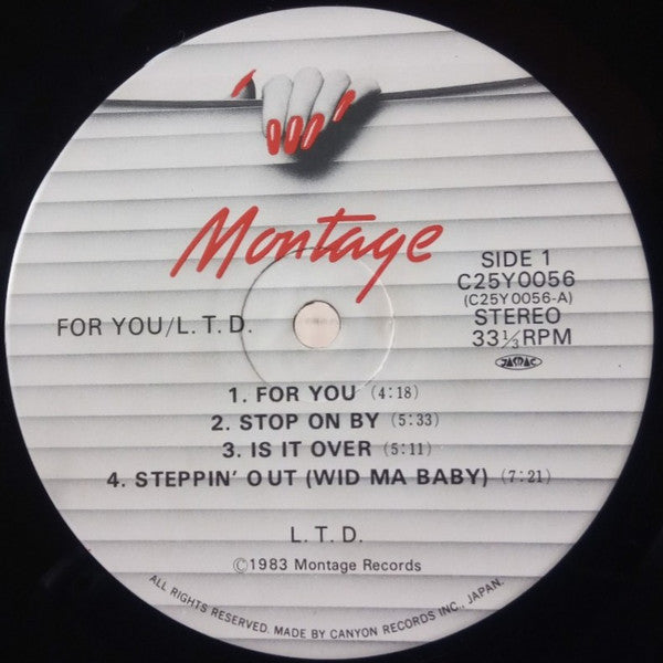 L.T.D. - For You (Vinyl, LP, Album) Very Good Plus (VG+) / Very Good (VG)