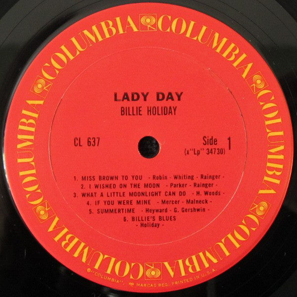 Billie Holiday - Lady Day (Vinyl, LP, Compilation, Reissue, Mono) Very Good (VG) / Very Good (VG)
