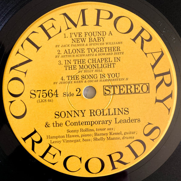 Sonny Rollins - Sonny Rollins And The Contemporary Leaders (Vinyl, LP, Album, Repress, Stereo) Very Good (VG) / Good Plus (G+)