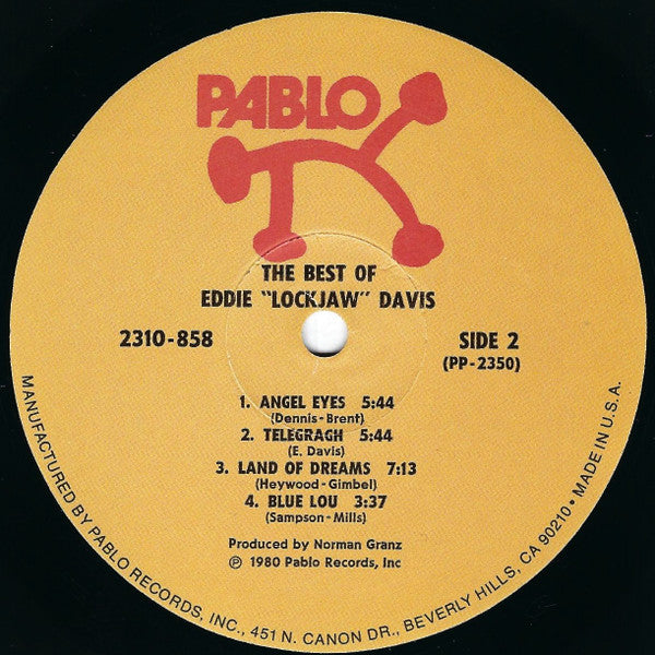 Eddie "Lockjaw" Davis - The Best Of Eddie "Lockjaw" Davis (Vinyl, LP, Stereo, Compilation) Very Good (VG) / Very Good (VG)