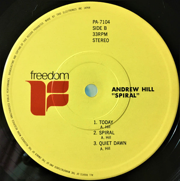 Andrew Hill - Spiral (Vinyl, LP, Album)