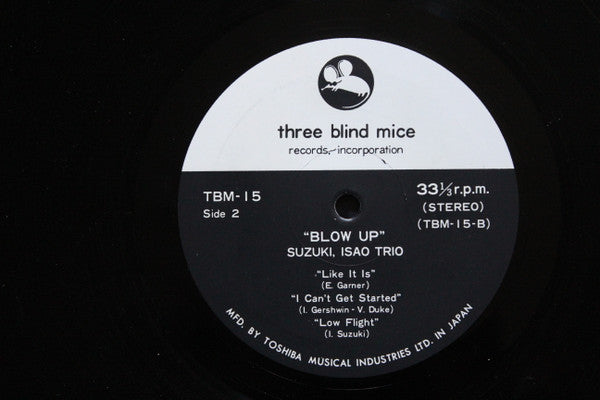 Isao Suzuki Trio - Blow Up = ブロー・アップ (Vinyl, LP, Album, Repress, St...