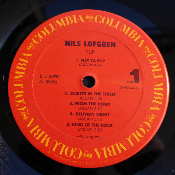 Nils Lofgren - Flip (Vinyl, LP, Album) Very Good Plus (VG+) / Very Good Plus (VG+)