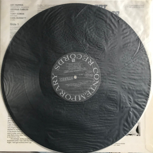 Art Pepper - No Limit (Vinyl, LP, Album, Stereo) Very Good Plus (VG+) / Good Plus (G+)
