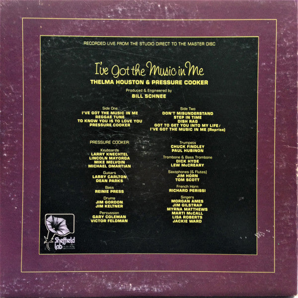 Thelma Houston - I've Got The Music In Me (Vinyl, LP, Album, Limited Edition) Very Good Plus (VG+) / Very Good (VG)
