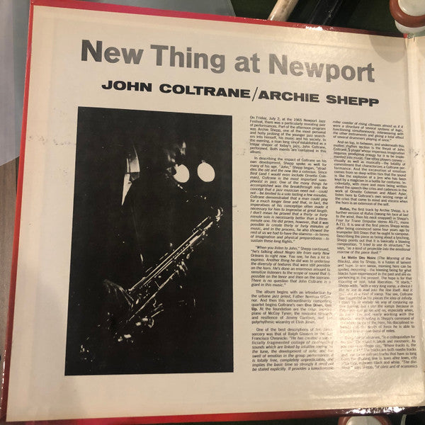 John Coltrane - New Thing At Newport (Vinyl, LP, Album, Stereo, Repress) Very Good Plus (VG+) / Very Good Plus (VG+)
