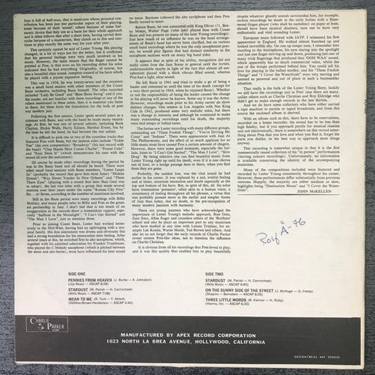 Charlie Parker - The Happy "Bird" (Vinyl, LP, Album, Reissue, Stereo) Very Good Plus (VG+) / Very Good Plus (VG+)