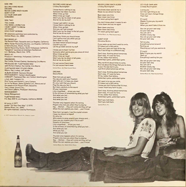 Fleetwood Mac - Rumours (Vinyl, LP, Album, Stereo)