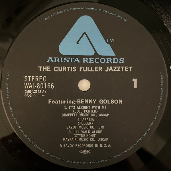 The Curtis Fuller Sextet - The Curtis Fuller Jazztet (Vinyl, LP, Album, Misprint, Reissue, Stereo) Very Good Plus (VG+) / Very Good Plus (VG+)