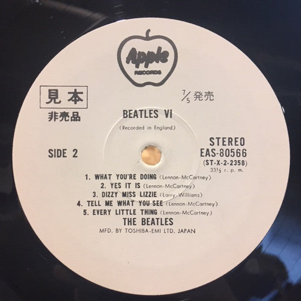 The Beatles - Beatles VI (Vinyl, LP, Album, Promo, Reissue, Stereo) Near Mint (NM or M-) / Very Good (VG)