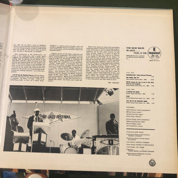 John Coltrane - New Thing At Newport (Vinyl, LP, Album, Stereo, Repress) Very Good Plus (VG+) / Very Good Plus (VG+)