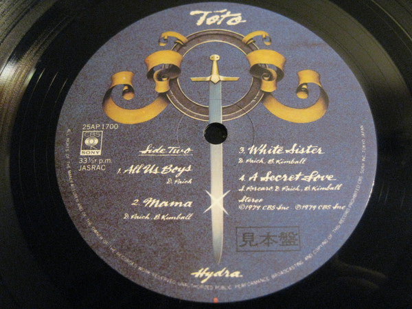 Toto - Hydra (Vinyl, LP, Album, Promo, Stereo) Good Plus (G+) / Good Plus (G+)