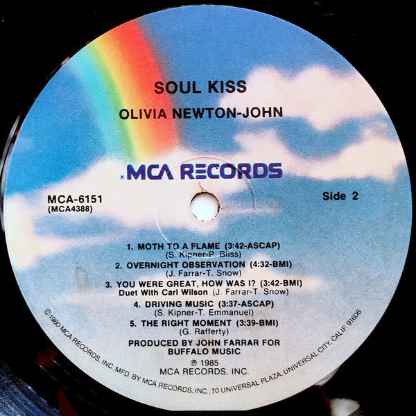 Olivia Newton-John - Soul Kiss (Vinyl, LP, Album) Very Good Plus (VG+) / Very Good Plus (VG+)
