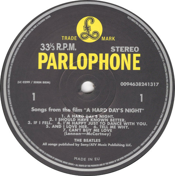 The Beatles - A Hard Day's Night (Vinyl, LP, Album, Reissue, Remastered, Stereo) Mint (M) / Mint (M)