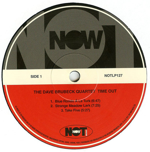 The Dave Brubeck Quartet - Time Out (Vinyl, LP, Album, Reissue) Very Good (VG) / Very Good (VG)