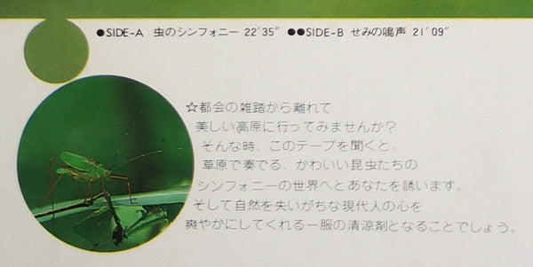 No Artist - インセクト・ファンタジー・フロム・オゼ（尾瀬）= Insect Fantasy From Oze (Vinyl, LP, Album) Very Good Plus (VG+) / Very Good Plus (VG+)