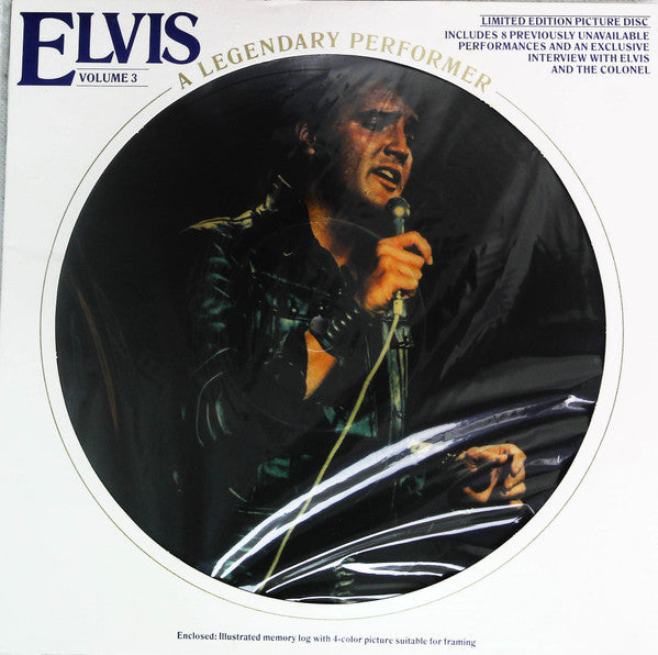 Elvis Presley - A Legendary Performer - Volume 3 (Vinyl, LP, Compilation, Limited Edition, Picture Disc) Very Good Plus (VG+) / Very Good (VG)