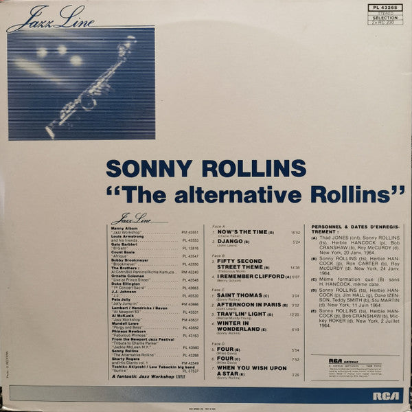 Sonny Rollins - The Alternative Rollins (2xVinyl, LP, Album) Very Good Plus (VG+) / Very Good (VG)