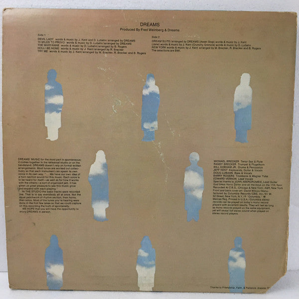 Dreams (4) - Dreams (Vinyl, LP, Album, Stereo) Very Good Plus (VG+) / Good Plus (G+)