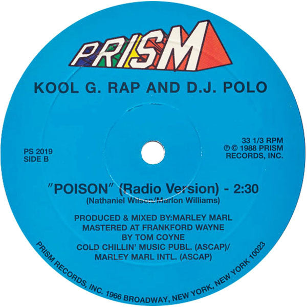 Kool G Rap & D.J. Polo - Poison (Vinyl, 12", Single, Unofficial Release) Good Plus (G+) / Good Plus (G+)
