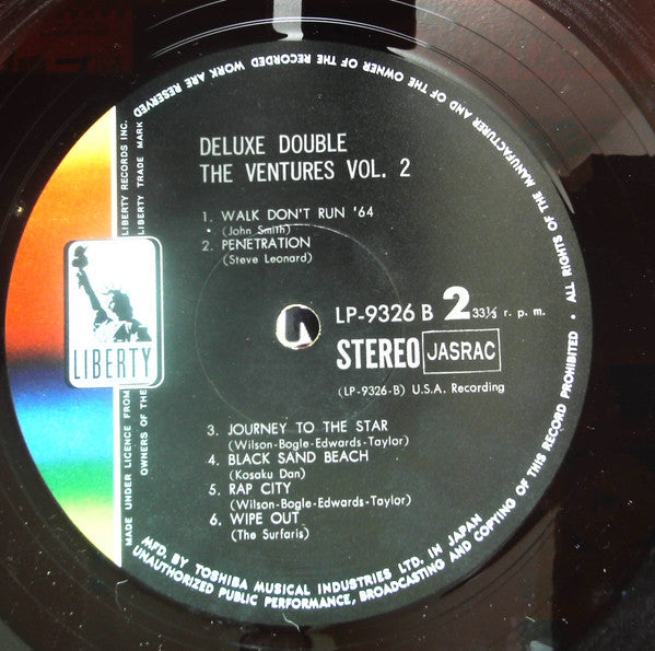 The Ventures - The Ventures Vol. 2 (2xVinyl, LP, Compilation, Stereo) Very Good (VG) / Very Good Plus (VG+)