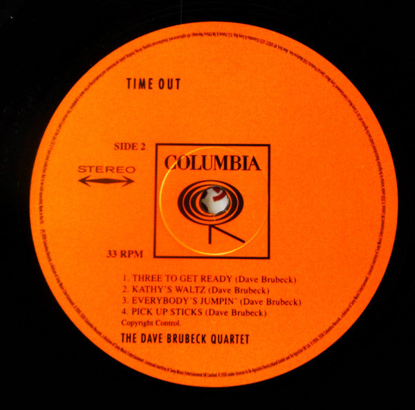 The Dave Brubeck Quartet - Time Out (Vinyl, LP, Album, Reissue, Stereo) Very Good Plus (VG+) / Good Plus (G+)