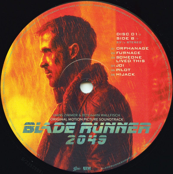 Hans Zimmer - Blade Runner 2049 (Original Motion Picture Soundtrack) (2xVinyl, LP, Album) Mint (M) / Near Mint (NM or M-)