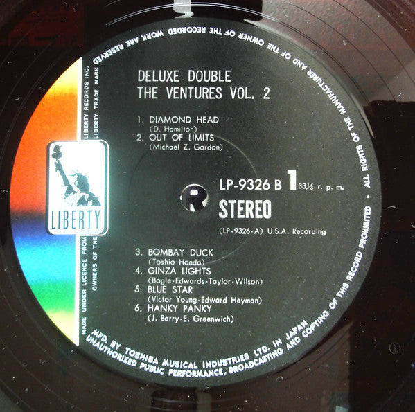 The Ventures - The Ventures Vol. 2 (2xVinyl, LP, Compilation, Stereo) Very Good (VG) / Very Good Plus (VG+)