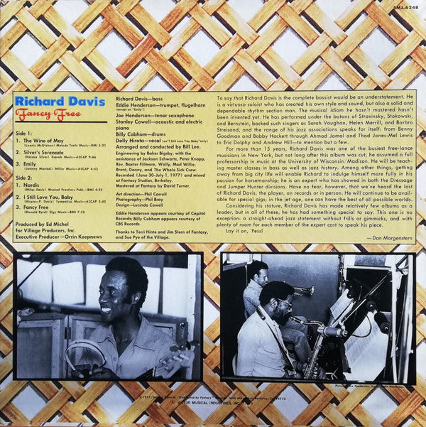 Richard Davis (2) - Fancy Free (Vinyl, LP, Album) Very Good (VG) / Very Good Plus (VG+)