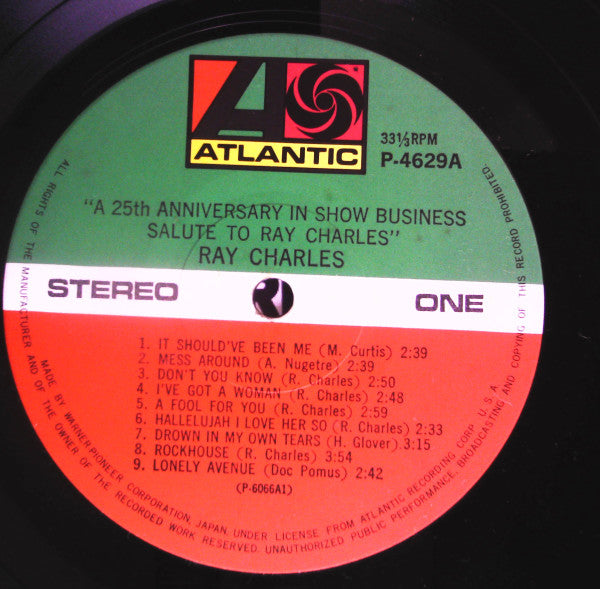 Ray Charles - A 25th Anniversary In Show Business Salute To Ray Charles (2xVinyl, LP, Compilation) Very Good Plus (VG+) / Very Good Plus (VG+)