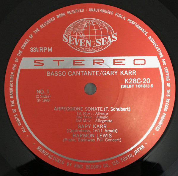 Gary Karr - Basso Cantante (Vinyl, LP, Album, Stereo)