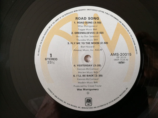 Wes Montgomery - Road Song (Vinyl, LP, Album, Reissue) Near Mint (NM or M-) / Good Plus (G+)