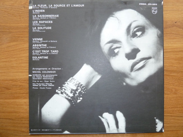 Barbara (5) - La Fleur D'Amour = 愛の華 (Vinyl, LP, Album)