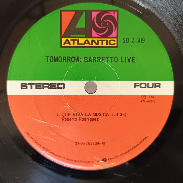 Ray Barretto - Tomorrow: Barretto Live (2xVinyl, LP, Album) Good Plus (G+) / Good Plus (G+)