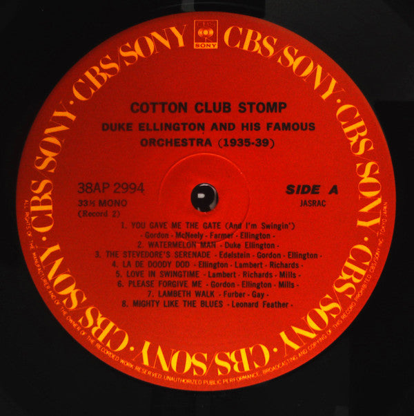 Duke Ellington And His Orchestra - Cotton Club Stomp (1935-39) (2xVinyl, LP, Compilation, Reissue) Near Mint (NM or M-) / Very Good Plus (VG+)