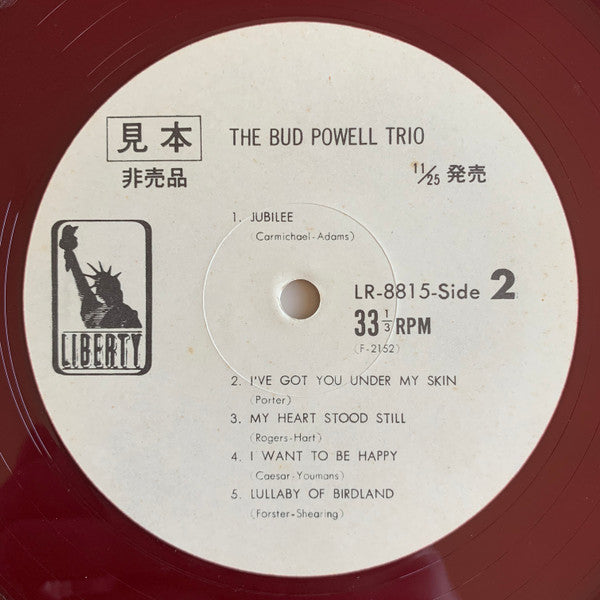 The Bud Powell Trio - The Bud Powell Trio (Vinyl, LP, Album, Promo, Reissue, Mono) Very Good Plus (VG+) / Very Good (VG)