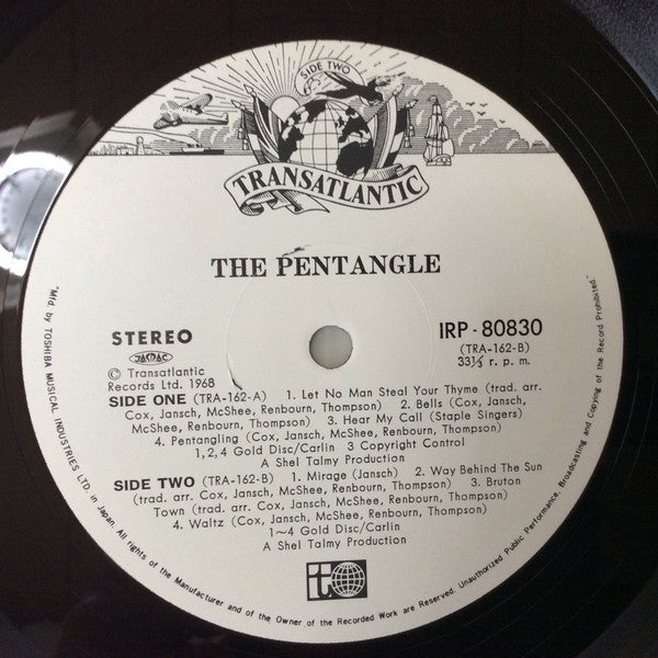 Pentangle - The Pentangle = ザ・ペンタングル (Vinyl, LP, Album, Reissue) Very Good Plus (VG+) / Good Plus (G+)